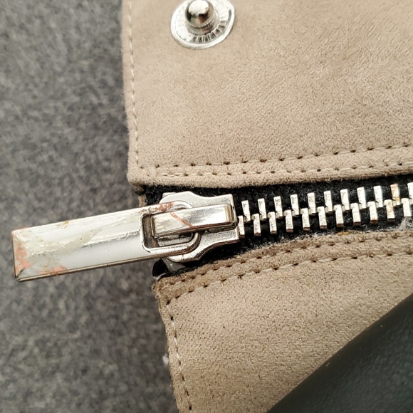 JUSTFAB Colorblock Faux Suede Block Heel Side Zip Ankle Boots SIZE: 9 US - Picture 5 of 13